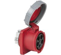 PCE CEE 63 A/400 V 5 broches femelle rouge - Connecteurs CEE