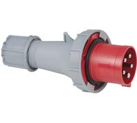 PCE CEE 63 A/400 V 5 broches mâle rouge - IP67 - Connecteurs CEE