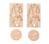 Pce Insér.Bois Licorne D'hiver,Fscmixcre, Nature, 8,2cm, Ø 6cm, 2kit