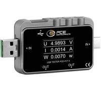 PCE Instruments Ampèremètre USB numérique avec testeur de tension