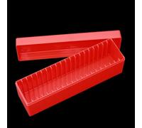 PCGS Boîte de rangement pour capsules de pièces de monnaie pouvant contenir 20 dalles de pièces de monnaie avec rails intérieurs Fermeture à pression Organiseur en plastique antidérapant pour pièces