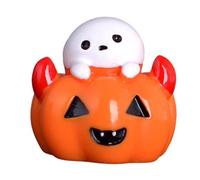 PciDinFo Figurine Halloween Sculpture Miniature Statuette Ornement Résine Artisanale Décoration Fantaisie Adaptée à La Décoration Maison Bureau Collection Joue, Fantôme de citrouille