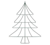 PciDinFo Support Sapin de Noël Fer Support Cadre Décoratif Créatif Ornement Suspendu Unique Artisanat Mural Adapté à La Décoration D'Intérieur et de Jardin, Vert