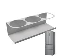 Pcingsia Porte-gobelet magnétique pour réfrigérateur, machine à café à 3 emplacements, organiseur de bouteilles de cuisine | Support d'organisation de boissons pour réfrigérateur
