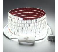 pcning 10M Ruban LED Autocollant Exterieur Etanche IP65 Blanc Froid 6000K | 10 Metres Bande LED , 220 Volt LED Strip Light , 2835 Double Row LED Stripe , for Outdoor and Indoor Use , Self-adhesives
