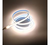 pcning 220 V Bande Lumineuse LED 5M COB Strip IP67 Etanche 15 Watt/m, Ruban LED Puissant 220V 5 Meter 4000K Blanc Strip Lights (Blanc, 5)
