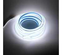 pcning 3M COB Bandeau LED Exterieur 220V 6000K Blanc Froid Bande avec Interrupteur, Super Brillante 280 LEDS/M IP67 Etanche Ruban 3 Metres Strip Light