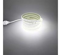 pcning 5730 Ruban LED IP67 Etanche 220V 230V 3 Metres avec Prise 6000K | 3M LED Bandeau , Blanco Frio 6000K éclairage de chantier , 220 Volt Interieur Exterieur Cordon LED , Coupable 1M