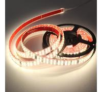 pcning 5M Bandeau LED Auto Adhésif 220v Double Rangee avec Interrupteur Blanc 4000K, Ruban LED Recoupable Exterieur IP65 Etanche 5 Metres 220 Volt 2835 240 LED/M Lumiere (Blanc, 5M)