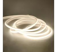 pcning 5M Eclairage LED COB Ruban AC220V Blanc 4000K IP67 Waterproof Strip Lights sans Transformateur avec Interrupteur et Prise (Blanc, 5M)