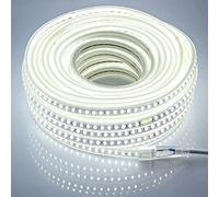 pcning Bande LED 220V Sans Transformateur 20M, SMD 5730 120led/m Ruban LED Chantier Exterieur Etanche IP67 20 metres 6000K Blanc Froid (Blanc Froid, 20M)
