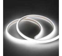 pcning Eclairage LED COB Ruban 220V 1M 2M 3M 5M 10M Blanc Chaud Blanc Froid 3000K 4000K 6000K IP67 Waterproof Strip Light (Blanc Froid, 1M)