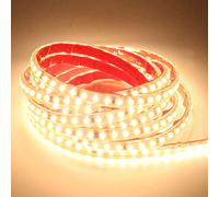 pcning Ruban LED 2M Autocollant Bande Lumineuse a LED Adhesif AC 220V 230V IP67 Etanche, SMD 2835 120led / m Rubans de Blanc Chaud Strip 2 metres (2, Blanc Chaud)
