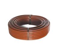 Pcriegos 2010016M-Tuyau d'égouttement lisse 16 mm sans goutteur Bobine de 100 mètres Couleur marron agricole