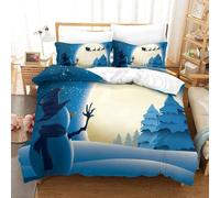 Pcs Housse De Couette Snowman Ensemble De Housse De Couette Imprim¿¿ D Taie D'oreiller Parure De Lit Linge De Lit Double£¿Xcm£©