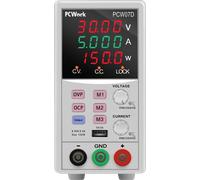 PCW 07D - Alimentation de laboratoire, 0 - 50 V, 0 - 6 A, stabilisée, fonc