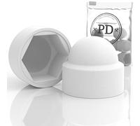 PD® Capuchons de protection hexagonaux M8 (largeur de clé 13) | Capuchons de protection en plastique blanc pour les vis | Bouchons de protection durables pour écrous et tête de vis | 50 pièces