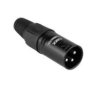 PD Connex CX107 Bouchon 120 Ohms DMX - Noir, XLR 3 Broches, Anti-Retour des Signaux DMX, Connecteur Métallique, Idéal pour Éviter les Interférences des Signaux DMX