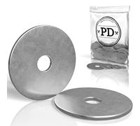 PD® Rondelles Metal M6x30 pour Carrosserie (d'aile) | Rondelles plates Acier Inoxydable A2 V2A | Rondelle Inox pour vis et boulons filetés | Rondelle Carrossier de large diamètre extérieur | 50 pièces