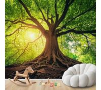 pdghsdkgjh Papier peint photo Arbre de Vie, grand format, intissé, motif moderne pour salon, chambre ou chambre d'enfant, 400 cm x 280 cm, stickers - Peinture sans cadre - Poster