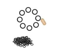 PDKKFF 100 Pièces Joint Torique NBR70, 6x3mm Joints Toriques d'étanchéité en Caoutchouc, Métrique O Ring Nitrile pour Plomberie, Robinet, Evier Cuisine, Douche, Pompe, Roulement, Véhicule(Noir)