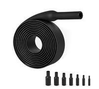 PDKKFF 2.5m x 40mm Gaine Thermorétractable 4:1 avec Adhésif, Noir | Tube Thermorétractables Étanche Et Isolante Pour Isolation Câbles, Marquage, Réparation