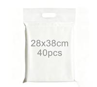 PDKKFF 40 pièces Enveloppe Plastique Expedition 28x38cm, Pochette Envoie Colis Vinted avec Poignée, Emballage Colis Vinted, Autoadhésive Sac, Opaques Sachet pour Textiles et Boîtes à Chaussures