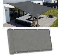 PDSYCB Voile d'ombrage Rectangulaire 2.5x4.5m, Voiles Ombrages Imperméable Protection UV 95%, Multi Couleur Voile-D'ombrage pour Extérieur Jardin Terrasse Balcon avec Oeillet Cordon, Gris foncé