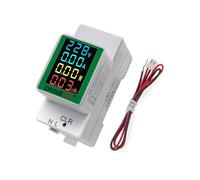 Peacefair PZEM-008 Compteur D'Énergie Électrique Numérique Multicolore sur Rail DIN Watt Kwh Wattmètre Moniteur Ampèremètre Voltmètre