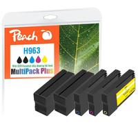 Peach 6ZC70AE cartouche d'encre 5 pc(s) Compatible Noir, Cyan, Magenta, Jaune