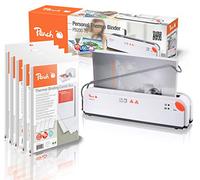 Peach PB200-70P DIN A4 Relieuse Thermique - Vainqueur du Test - Démarrage Rapide - Temps de Reliure de 1 min - avec 5 x PBT100-14 - 5 x 20 Chemises à Reliure Thermique Différentes