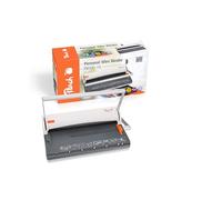 Peach PB300-15A Relieuse à fil | Ferme-reliure à fil personnel DIN-A4 | Relie 60 côtés | Comprend 34 peignes de reliure de 8 mm | Capacité de perforation de 6 feuilles