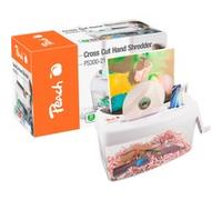 Peach PS300-21 destructeur de papier Destruction croisée 21,6 cm Transparent, Blanc, Broyeur de document