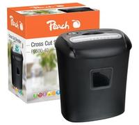 Peach Destructeur de documents PS500-40 particules 5x16 mm P-4 10 feuilles 21L noir