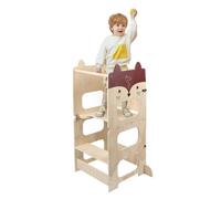 PEACHES Ensemble table et chaise 2 en 1 adapté aux petits et grands enfants Renard