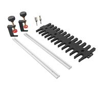Peachtree Woodworking Supply Peachtree Jig Master System avec Deux Rails en Aluminium anodisé, Deux Pinces, Une Fraise à défoncer affleurante, Une Fraise à défoncer à Queue d'aronde et Un gabarit