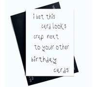 Peachy Antics - Carte d'anniversaire amusante pour elle avec inscription « I Bet This Card Looks For Friends », la famille, les collègues de travail - Carte humoristique fantaisie SP173