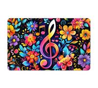Peacoblue Lot de 4 Autocollants Cartes Bancaires Notes De Musique Colorées