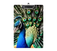 Peacock Porte-bloc en acrylique format A4 avec clip profilé en métal, support de dossier suspendu pour enseignant, travailleur social, fournitures de bureau, 21,6 x 31,8 cm