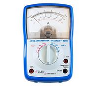 Peak Tech P 3203 Analogique ampèremètre - Cat III 600 V - max. 10 A AC/DC ; 5 mA/50 mA/500 mA/10 A AC DC ; Analogique Instrument pour la maison, voiture, bateau, motos et Hobby