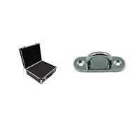 Peak Tech P 7305 - Mallette Universelle pour Instruments de Mesure, Mallette Robuste en Aluminium, L - 405 x 330 x 150 mm & Docks GMAR29 Lot de 2 Platine œil inox entraxe17 mm D 60 x 20 mm