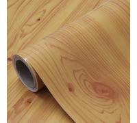 Peakjune Panneau Bois Decoratif Interieur,Vinyle Adhesif Bois Meuble Rouleau,Papier Peint Bois Autocollant Film,RéSistant à L'Humidité,ImperméAble,pour Salon,Chambre à Coucher