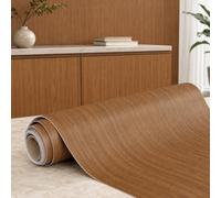 Peakjune Papier Peint Bois Autocollant Film,Vinyle Adhesif Bois Meuble Rouleau,Papier Peint Autocollant en Bois,RéSistant à L'Humidité,ImperméAble,pour Salon,Chambre à Coucher
