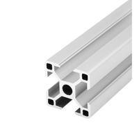 Peakjune Profilé en Aluminium Argenté,Rail LinéAire Anodisé Rainure en T,Profil en Aluminium T Extrusions AnodiséEs,LéGer Et Flexible,pour Imprimante DIY 3D DIY Et Machine CNC