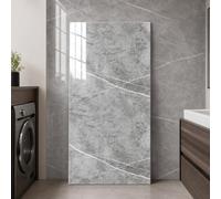 Peakjune Rouleau Film Revetement Autocollant Mural,Panneau PVC Mural Effet Marbre,Carrelage Adhesif Mural Salle De Bain Decoratif,RéSistants à l'usure,pour Douche,Cuisine