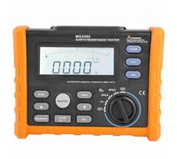 PEAKMETER MS2302 Testeur Ohmique de Tige de Mise à la Terre Numérique, Testeur de Résistance de Terre Analogique , 0 ~ 4K Ohm 100 Groupes D'enregistrement de Données avec