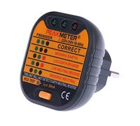 Peakmeter PM6860DR 220V-250V Testeurs de Tension Testeur de Prise Electrique Détecteur de Circuit Prise EU