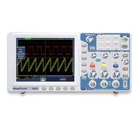 PeakTech 1265 - Oscilloscope à 2 canaux (30MHz) avec Interface USB, VGA, LAN et Écran Couleur TFT 8" Haute Résolution, 20 Modes de Mesure Automatiques, Oscilloscope Numérique à Mémoire (10 000./Ch.)