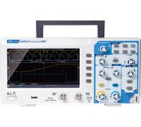 PeakTech P 1335 - Oscilloscope à mémoire numérique à 2 canaux 20 MHz | 100 MS/s, 8 bits, écran couleur TFT 7" | USB, Autoset, FFT | Appareil de mesure compact de laboratoire