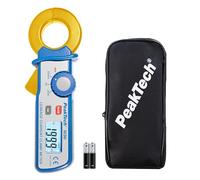 PeakTech 1636 Pince Ampèremétrique de Courant de Fuite AC jusqu’à 200A, Résolution 100 µA, Écran LCD, CAT II 600V, Mesure Précise